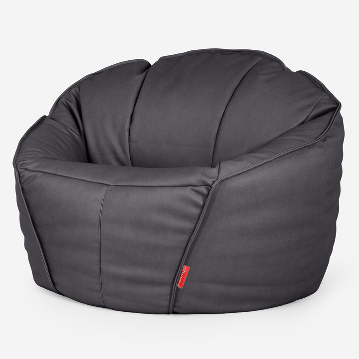 Ultimative Klassischer Gaming Sitzsack - Veganes Leder Schwarz 01