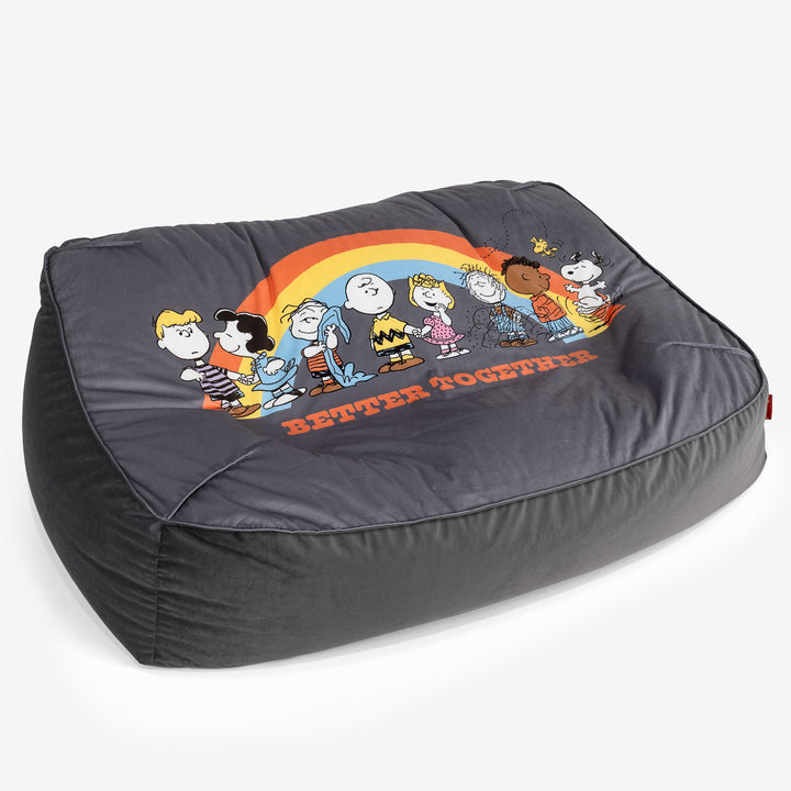 Snoopy Das Slouchy Sitzsack Sofa - Regenbogen 01