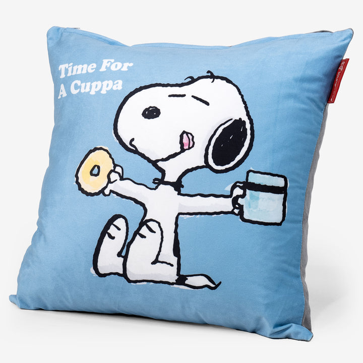 Snoopy Dekokissen / Sofa Kissenbezug 47 x 47cm - Tasse Tee 03