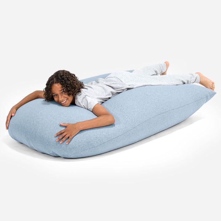 Grande XL Sitzsack - Elastische Baumwolle Baby Blau 04