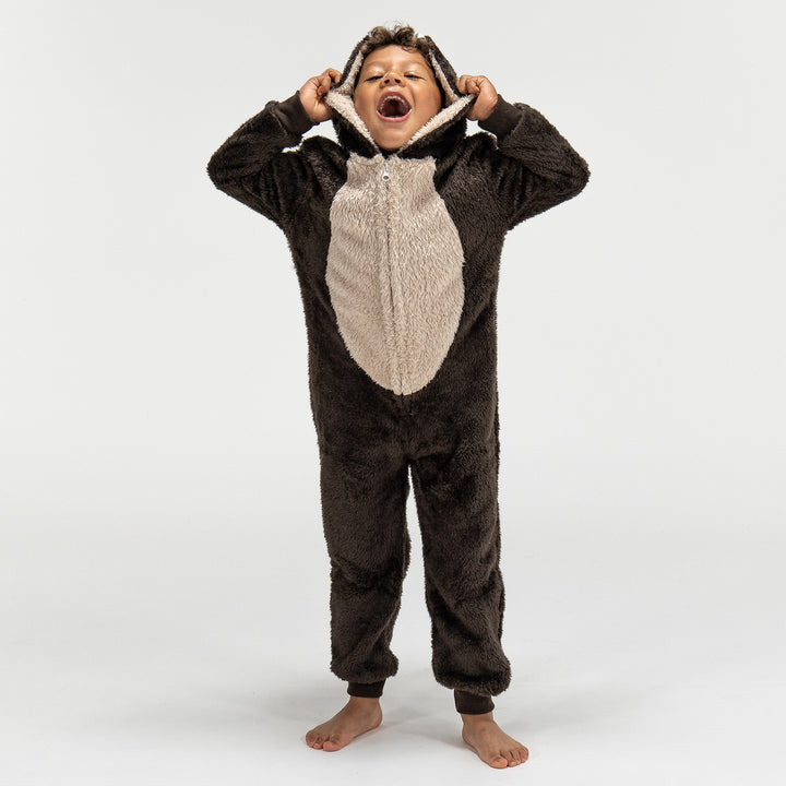 Weicher Fleece Bärchen-Onesie für Kinder 05