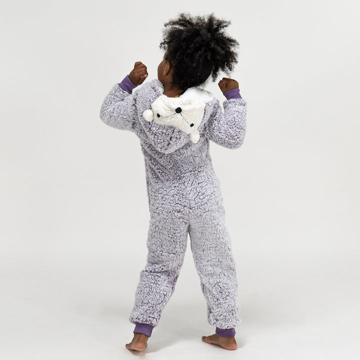 Weicher Fleece Igel-Onesie für Kinder 04