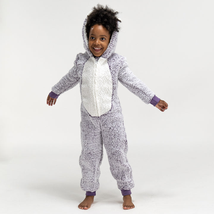 Weicher Fleece Igel-Onesie für Kinder 05